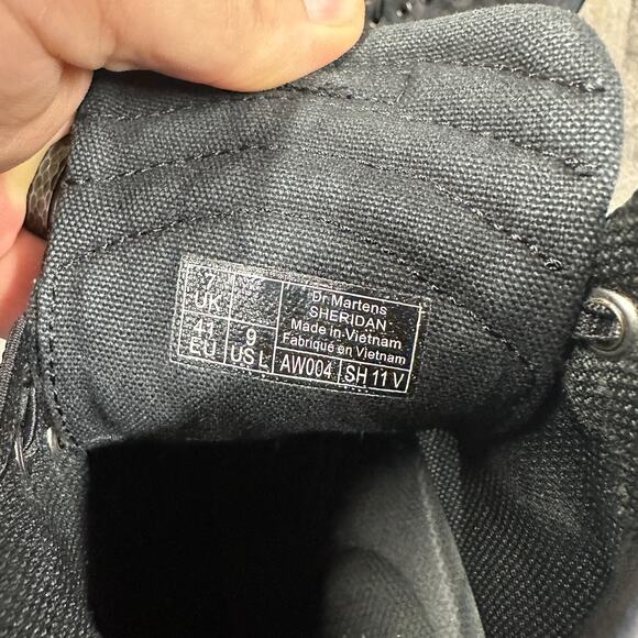 Dr. Martens Womens Sheridan Printed Animal Print HighTop Lace Up Canvas Boots 9 - Picture 10 of 16